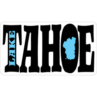 Lake Tahoe   Big Letters Lake In O Letter Sticker
