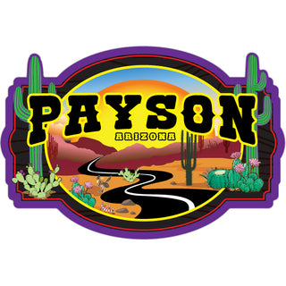 Payson Arizona Winding Desert Road Sticker