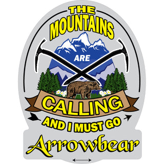Arrowbear The Mountains Are Calling Sticker