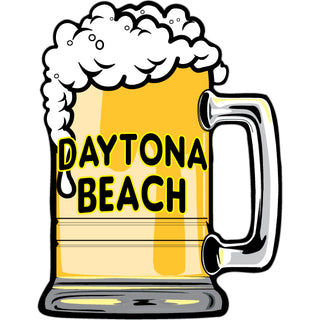 OK4 Daytona Beach Beer Mug Sticker