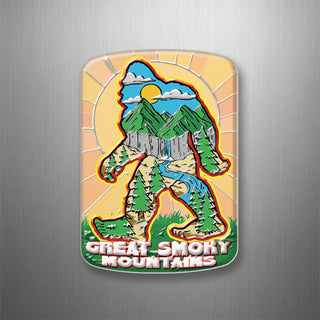 GREAT SMOKY MOUNTAINS BIGFOOT MOUNTAIN SCENE 3D Magnet