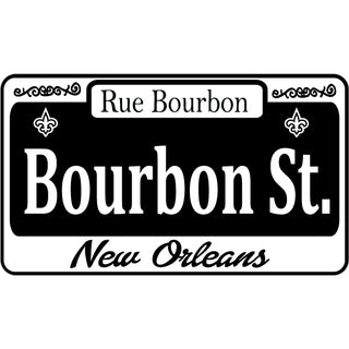 Bourbon Street   Street Sign Sticker