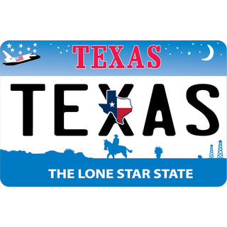 Texas   Texas License Plate Sticker