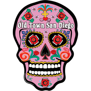 OK4 Old Town San Diego Pink Sugar Skull Sticker