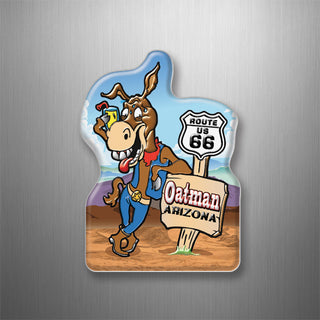 Oatman  Arizona   Burro Route 66 Sign 3D Magnet