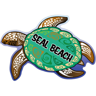 Seal Beach   Green Sea Turtle Sticker