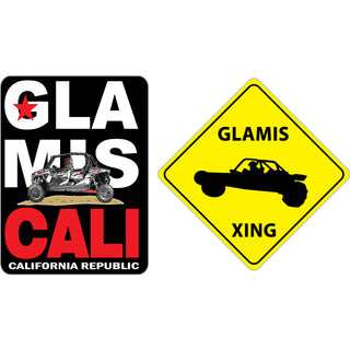 Glamis   California Republic & ATV Crossing Sticker
