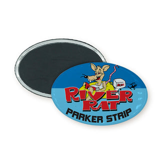 Parker Strip   River Rat Oval Badge Magnet