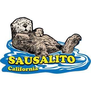 Sausalito  California   Otter Floating Sticker