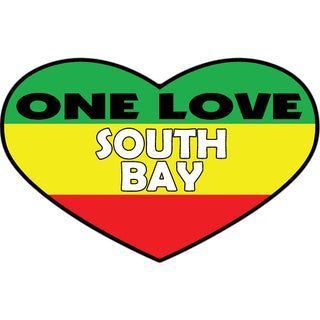 OK4 South Bay  CA One Love Heart Sticker
