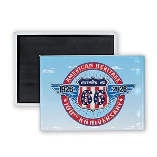 Oatman  AZ   American Heritage 100th Anniversary Rectangle Badge Magnet