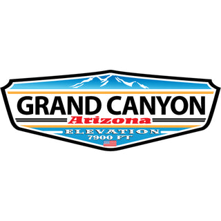 Grand Canyon  Arizona   Blue Elevation Sign Sticker