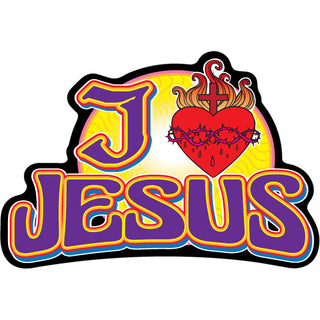I Heart Fire Jesus Sticker