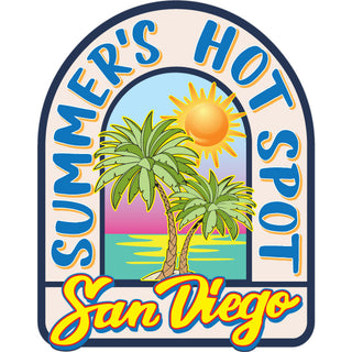 SAN DIEGO SUMMERS HOT SPOT Sticker