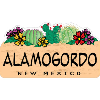 Alamogordo  New Mexico   Triple Cactus Sticker