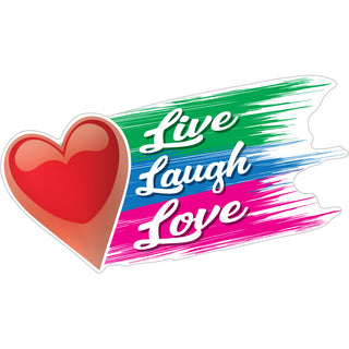 Novelty   Live Laugh Love Sticker