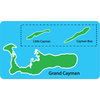 Cayman Islands Map Sticker