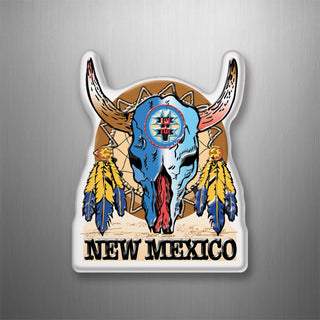 NEW MEXICO STEER SKULL DREAM CATCHER 3D Magnet