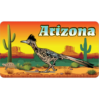 Arizona   Roadrunner Desert Scene Sticker