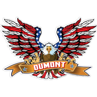 OK4 Dumont Love the USA Eagle Sticker