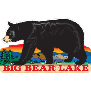 BIG BEAR LAKE WALKING BLACK BEAR Sticker