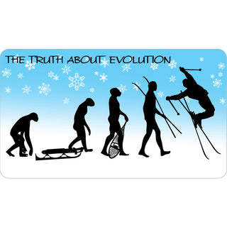 Novelty Ski Evolution Sticker