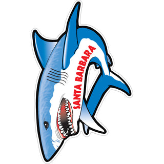 OK4 Santa Barbar Shark Full View mini (27504) Sticker