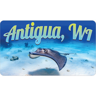 Anitgua WI Sting Ray Photo Sticker
