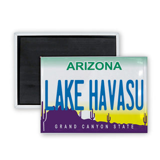 Lake Havasu AZ Arizona License Plate Rectangle Badge Magnet