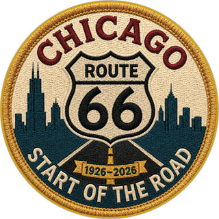 chicago start of the road embroiderd patch centennial r66 Sticker
