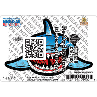 Mission Beach Shark Sticker