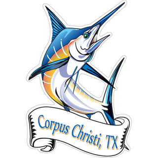Corpus Christi  TX   Marlin Sticker