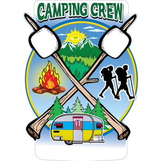 Banff  Canada   Camping Crew Marshmallow Sticks Sticker