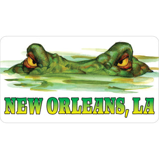 New Orleans  LA   Alligator Eyes Sticker