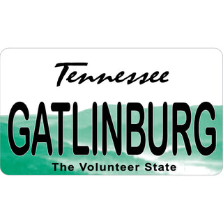 Gatlinburg TN License Plate redo Sticker