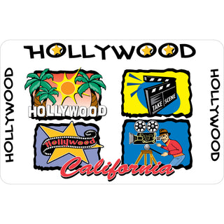 Hollywood CA 4 Four Scenes Sticker