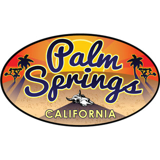 Palm Springs  California   Desert Oval Sticker