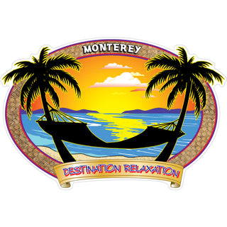 OK4 Monterey Destination Relaxation (00124) Sticker