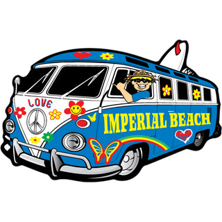 Imperial Beach CA Peace Bus (0114 00519 01) Sticker