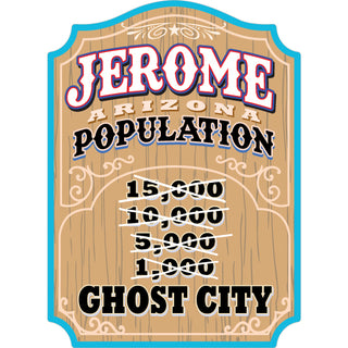 Jerome AZ Population Sticker