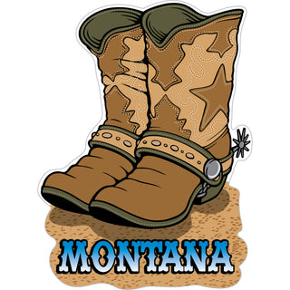 OK4 Montana Cowboy Boots (00022) Sticker