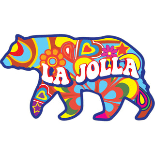 La Jolla HIPPIE BEAR Sticker