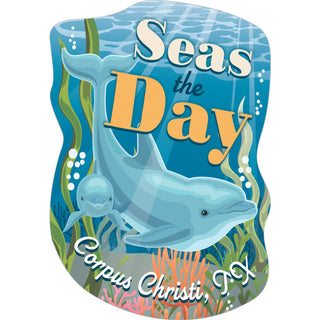 Corpus Christi  Texas   Seas the Day Sticker