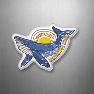 HUNTINGTON BEACH WHALE SUN 3D Magnet