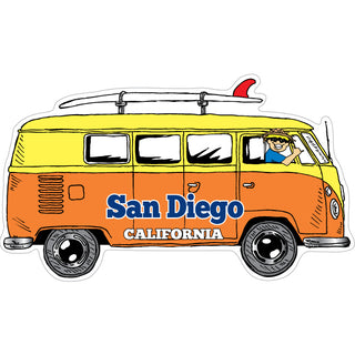 OK4 San Diego Bus Side View (00185) mini Sticker