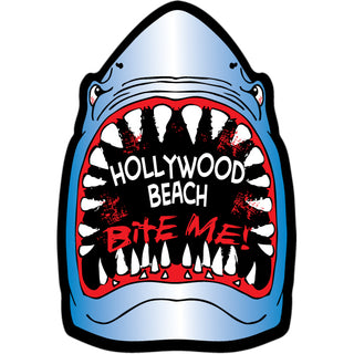 OK3 Hollywood Beach Shark Bite Me Sticker
