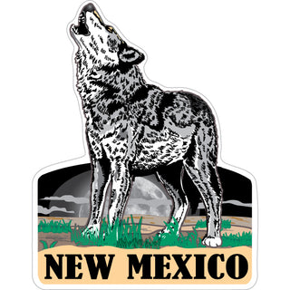 New Mexico   Howling Wolf Sticker