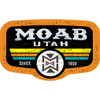 OK4 Mohab Utah Distressed Desert Sign Orange (0425 01037 14) Sticker