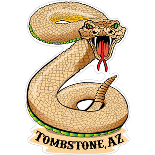 Tombstone Rattlesnake mini Sticker