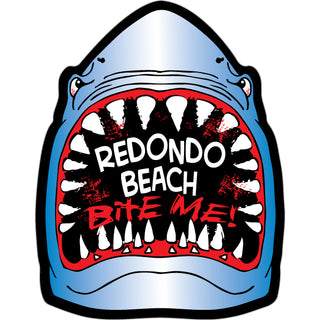 Redondo Beach   Bite Me Shark Sticker